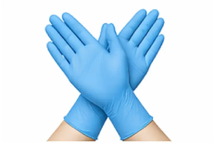 Gants médicaux d’examen en latex ou nitrile pour protection hygiénique lors des soins et consultations